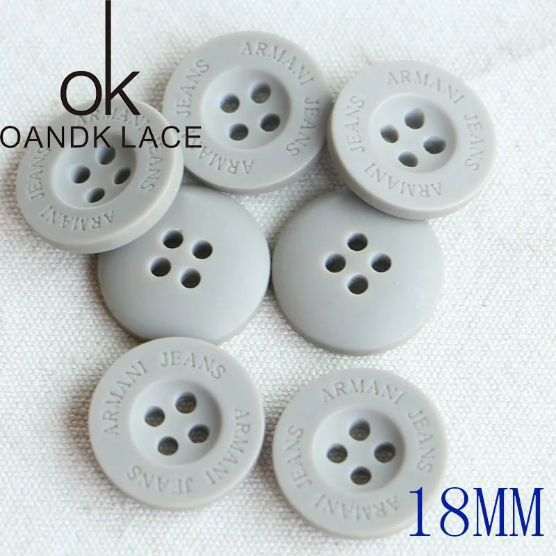 10-18MM 20PCS   buttons round matte resin buttons double-sided button coat button windbreaker button