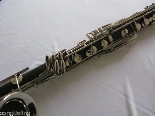 Nice bass clarinet Bb keys ebonited body, Nickel plated,great tone AC-132