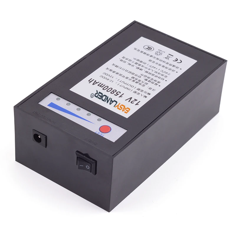 12 فولت 15800 مللي أمبير بطارية ليثيوم بوليمر قابلة للشحن للتصوير الفوتوغرافي مصباح أضواء الصيد معدات المراقبة مكبرات الصوت في الهواء الطلق