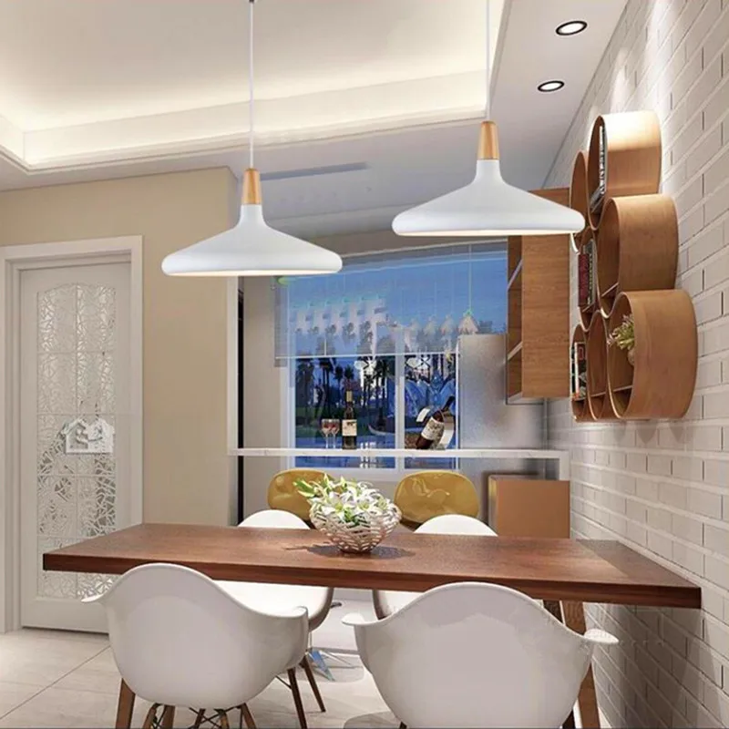 

Bar White Lighting Kitchen Pendant Light Study Modern Ceiling Lamp Bedroom Contemporary Lights Home Indoor Lights Bulb For Free