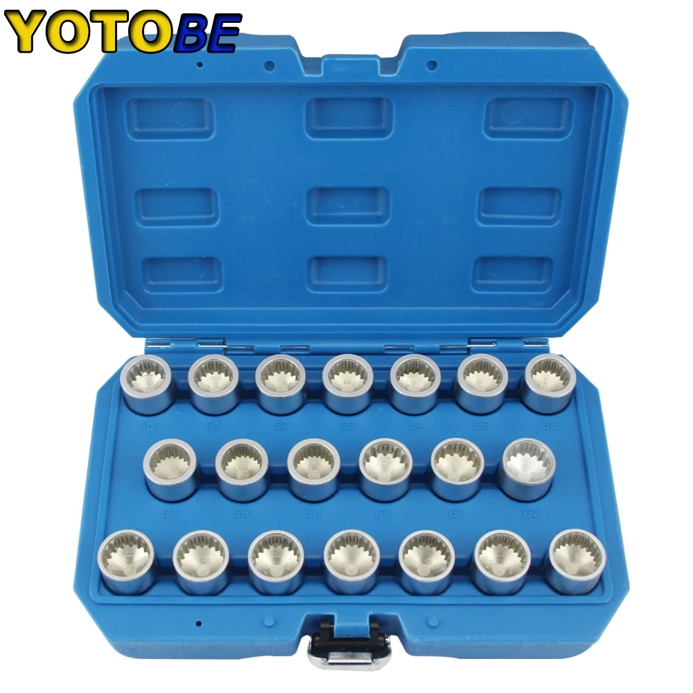 20pc Master Locking Wheel Nut Key Socket Set OEM Spline For Porsche Cayenne for VW