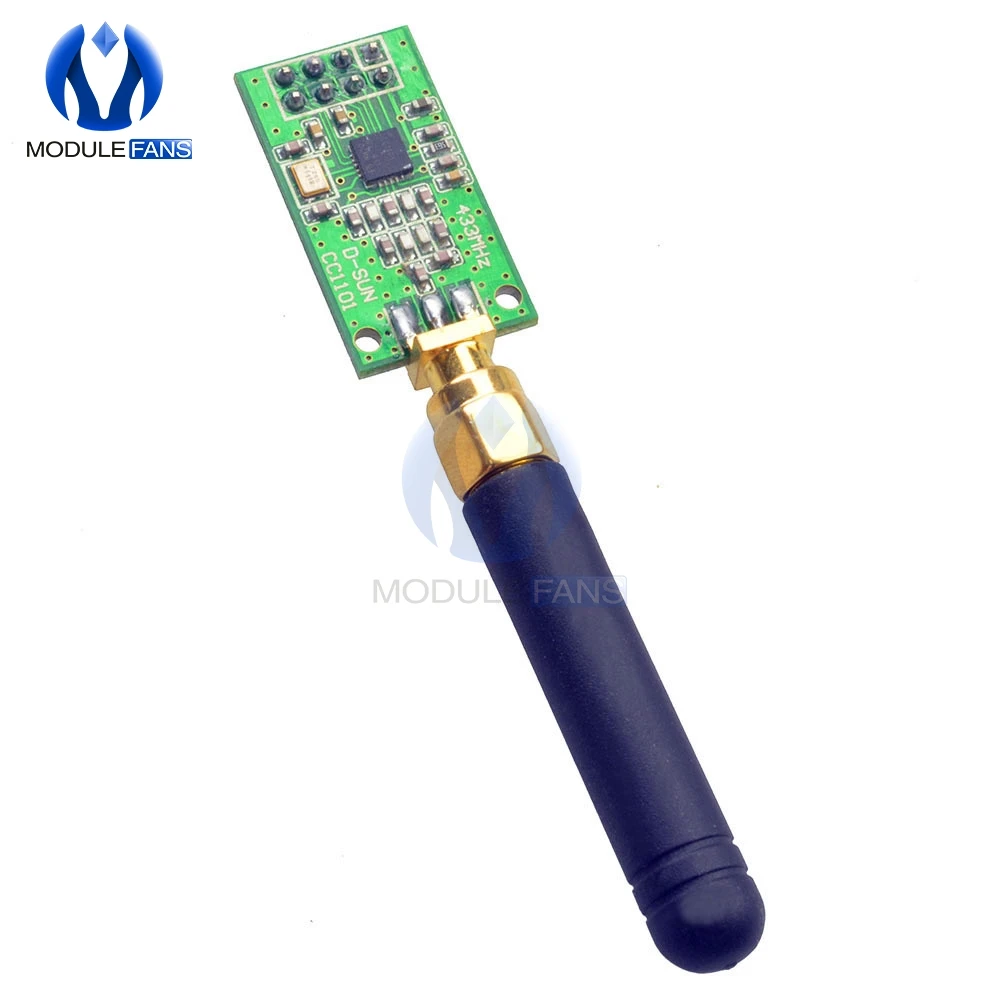 CC1101 Wireless RF Transceiver Board 315MHZ 433MHZ 868MHZ 915MHZ SMA Antenna Wireless Module 30mA GFSK MSK Modulation