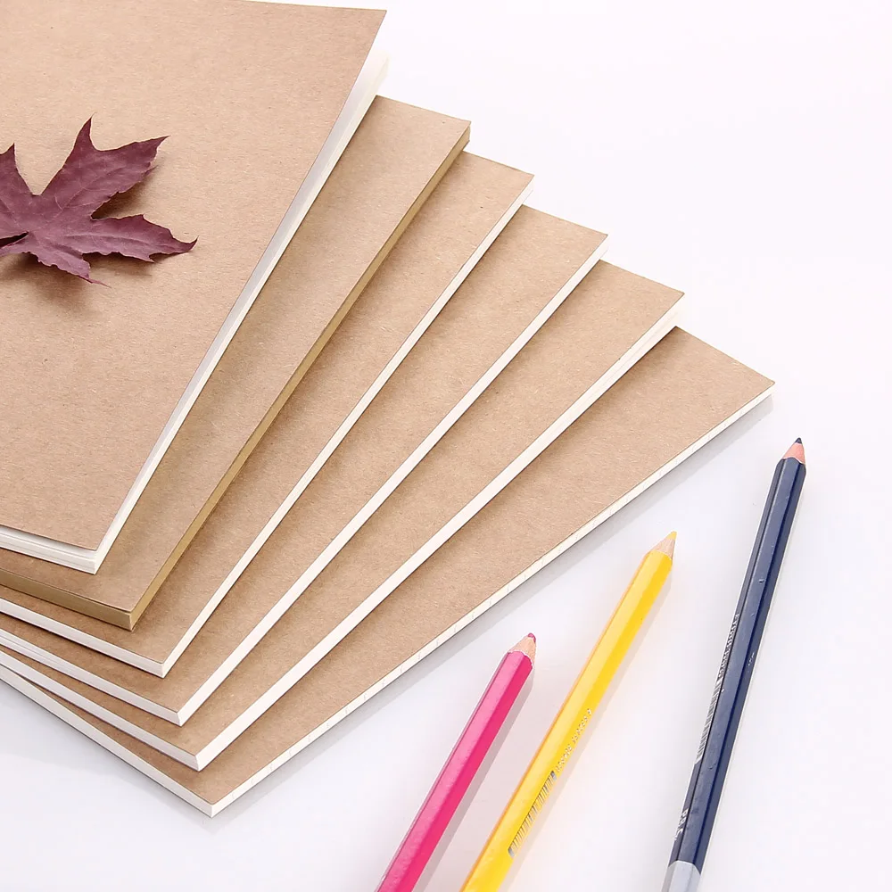 Wielokrotnego napełniania papieru notebooka podróżnika papiery do/dziennik mlecznych wkładki uzupełniania papieru Kraft papier 1pc