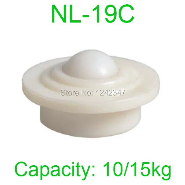 ball 19mm POM Nylon Ball transfer unit 25kgs capacity NL-19C Press fixing Pop-up Ball plastic ball and body roller caster wheel