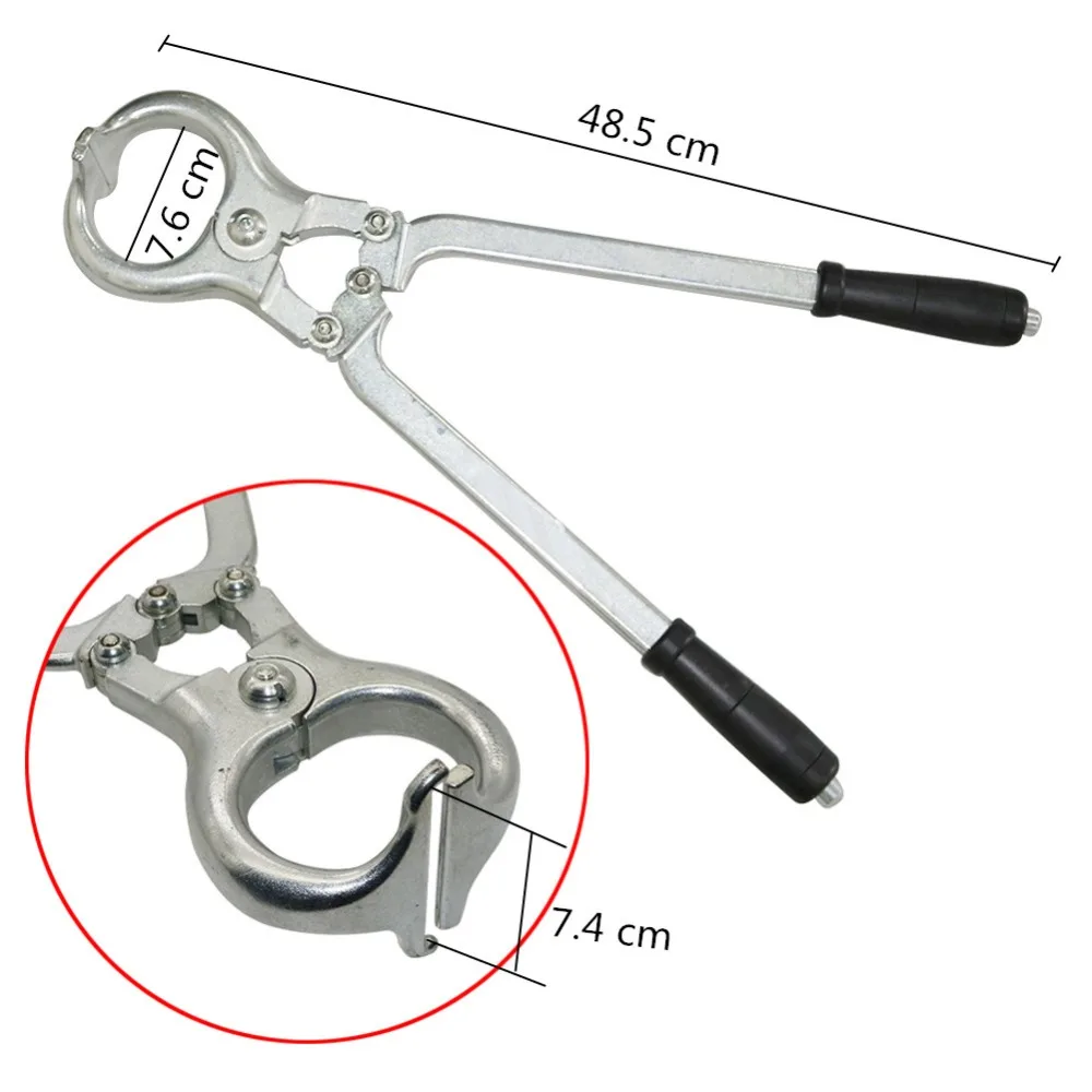 1 Stück Edelstahl Ram Bloodless Castration gekastreifte männliche Tiere Zange Rinder Kastration Zange – Detail 3