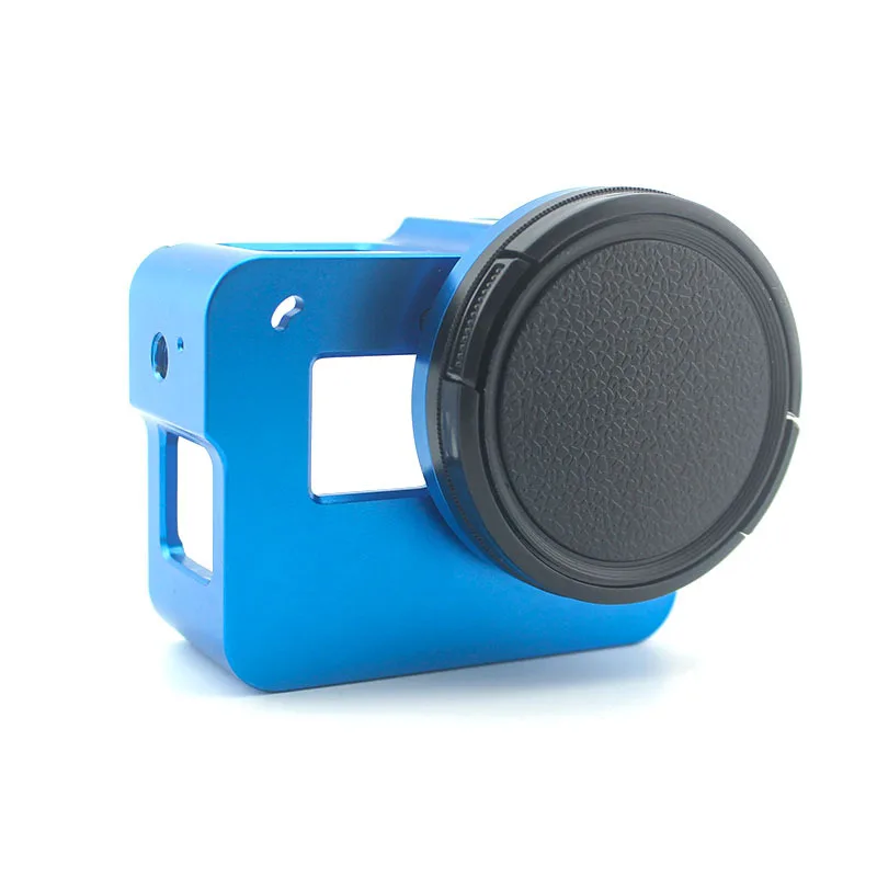For GoPro HERO 5 6 7 Black Frame Housing Case Shell + UV Filter CNC Aluminum Alloy Hard Protective Cage For Go Pro Accessories