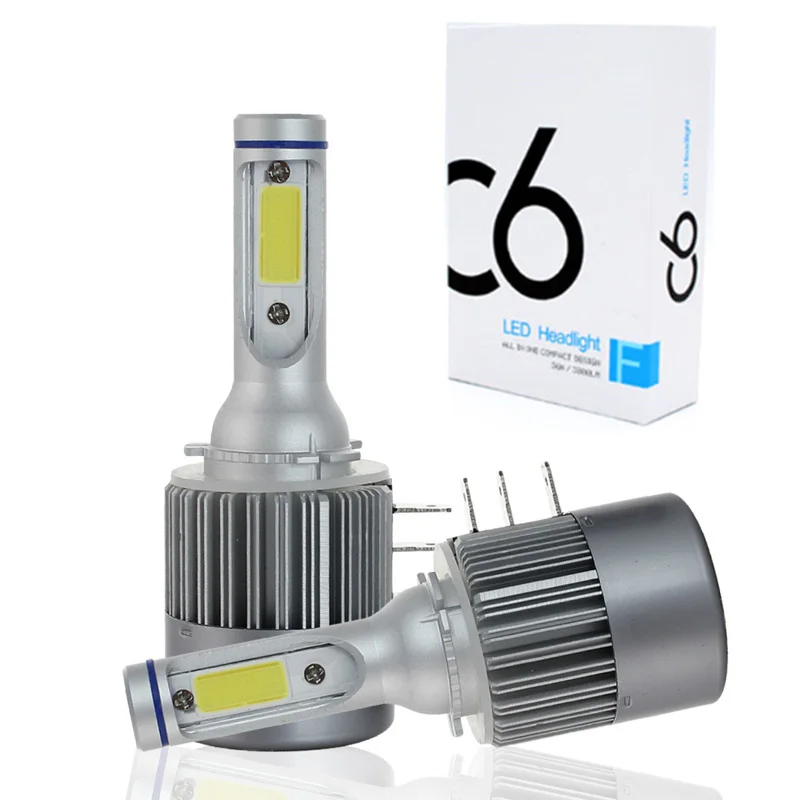 2x H15 H4 LED Bulb 72W 10000LM Wireless Car Headlight Lamp DR L Conversion Driving Light Sourcing 6000K For ford explorer jeep