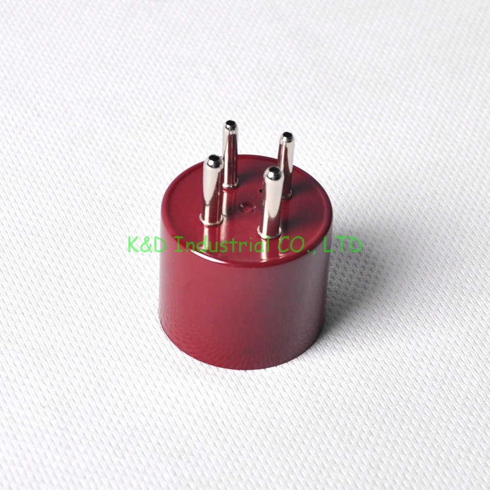 2pcs Red 4Pin Tube Base Bakelite Socket U4A 300B 2A3 Triode Valve DIY Repair Audio Parts