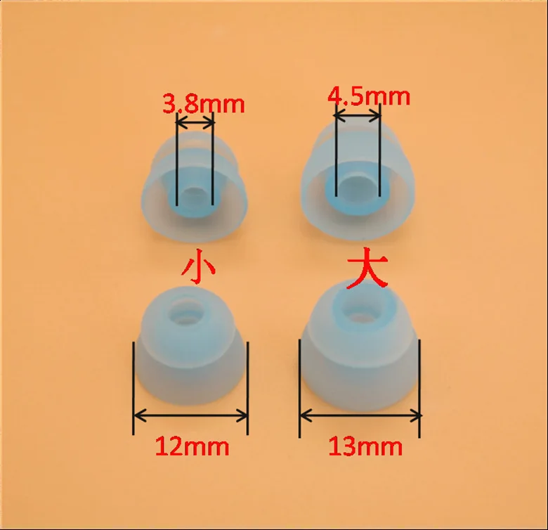 Dwuwarstwowe etui silikonowe 3,8 mm 4,5 mm 500szt