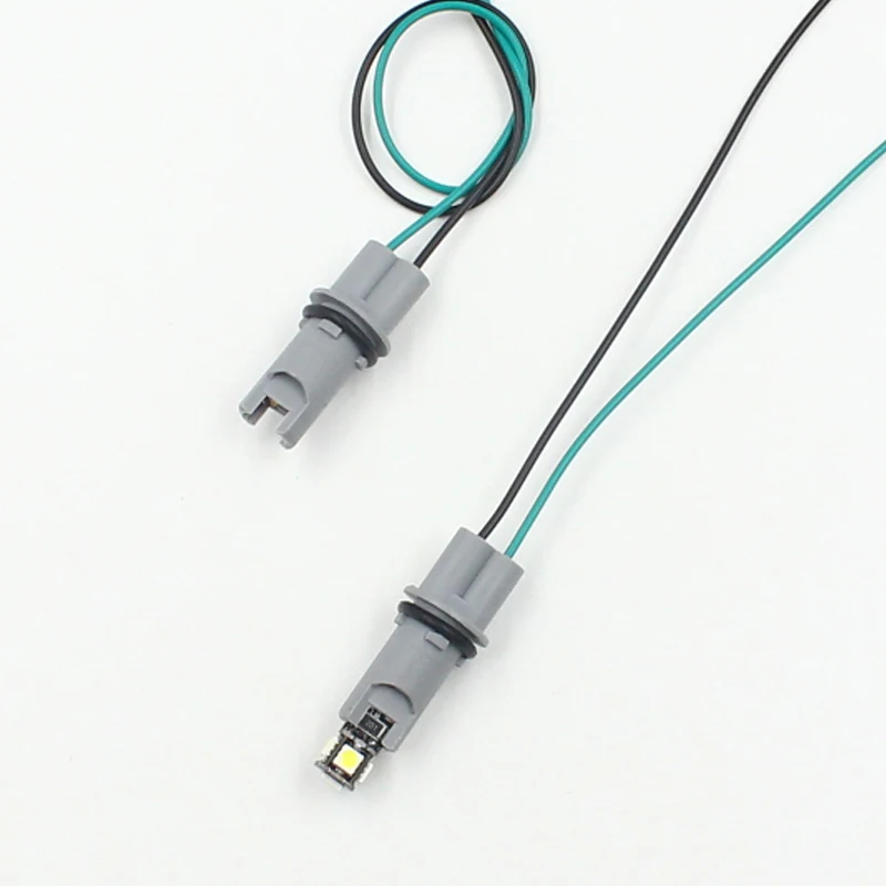 KE LI MI 2x Car LED Bulb Light Holder Base Socket T10 T15 W5W 194 168 High-temperature Cable Adapter Harness Plug Connector