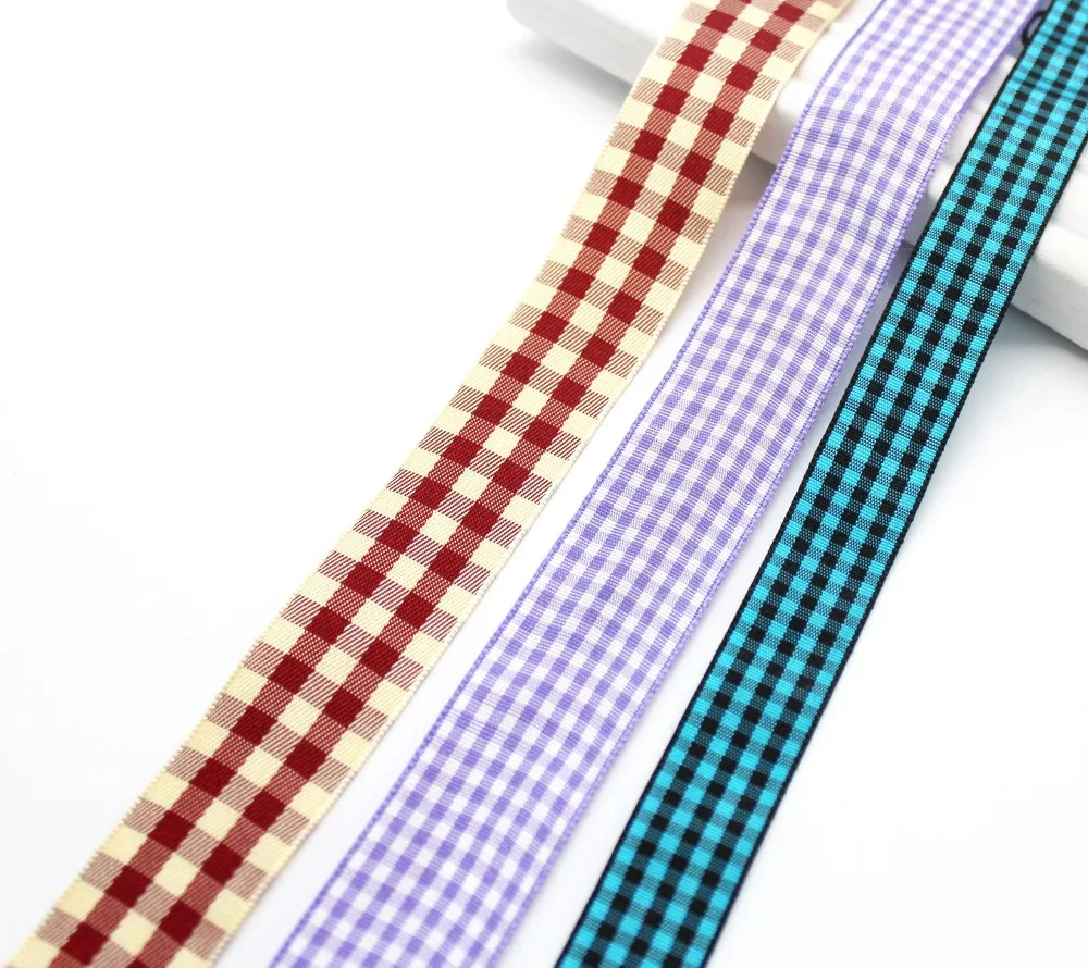 Gingham Checked Ribbon 1 Inch 25MM 5/8