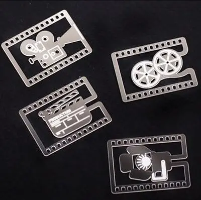 20PCS/LOT Like A Movie Bookmarks Camera Film Reel Slate Movie Lighting Metal Book Mark