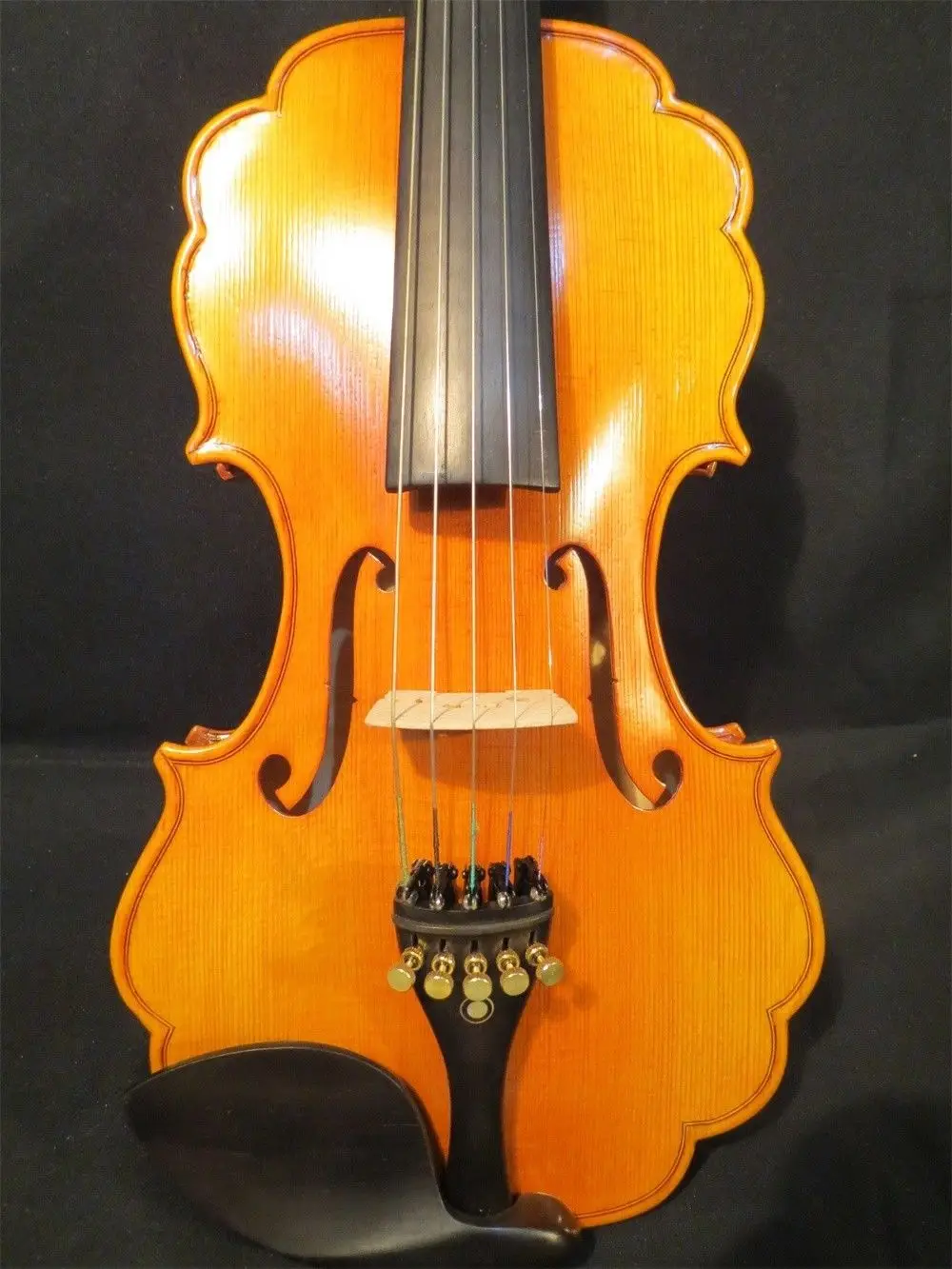 Baroque style SONG Brand Maestro inlay maple leaf lace 5 strings violin 4/4#9630