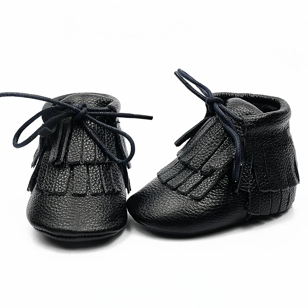 New Baby Shoes Genuine Leather Girls Shoes for Girls Baby Booties Baby Moccasins Fashion Fringe First Walks 0-18M 16 Col