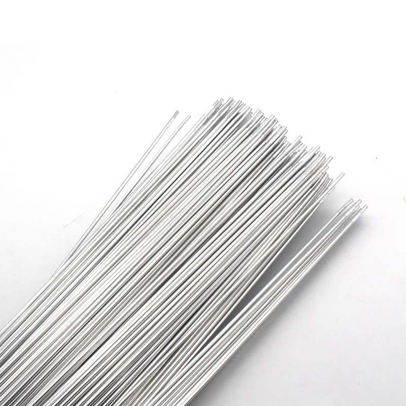 10pcs Low Temperature Aluminum Brazing Rods Flux Cored Gas Welding Wire 500x2.0mm Aluminum Repairing Material Gas Soldering Rods