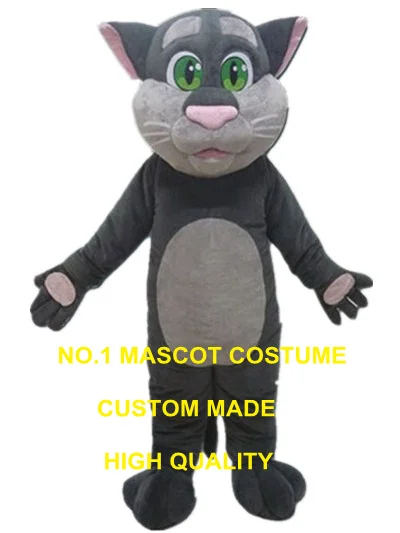 

grey cat mascot costume custom adult size cartoon character cosplay carnival costume 3184