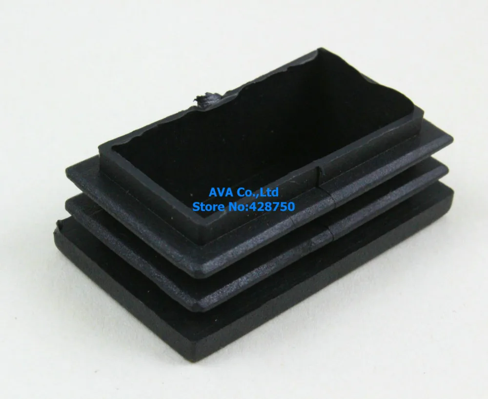 20 Stuks 30x50mm Rechthoek Plastic Insert Cap Tube End Cap