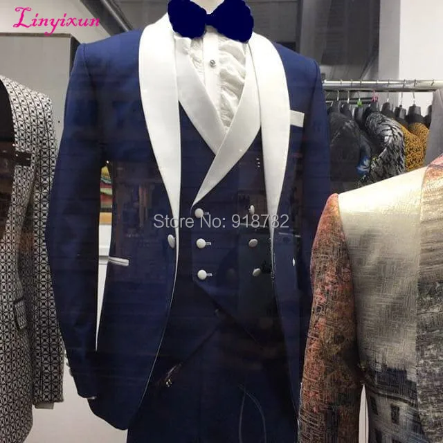 

Costume Homme 2024 Business Party Suits With Pants Formal Dress Mens Suits Wedding Groom Tuxedos For Men Bridegroom