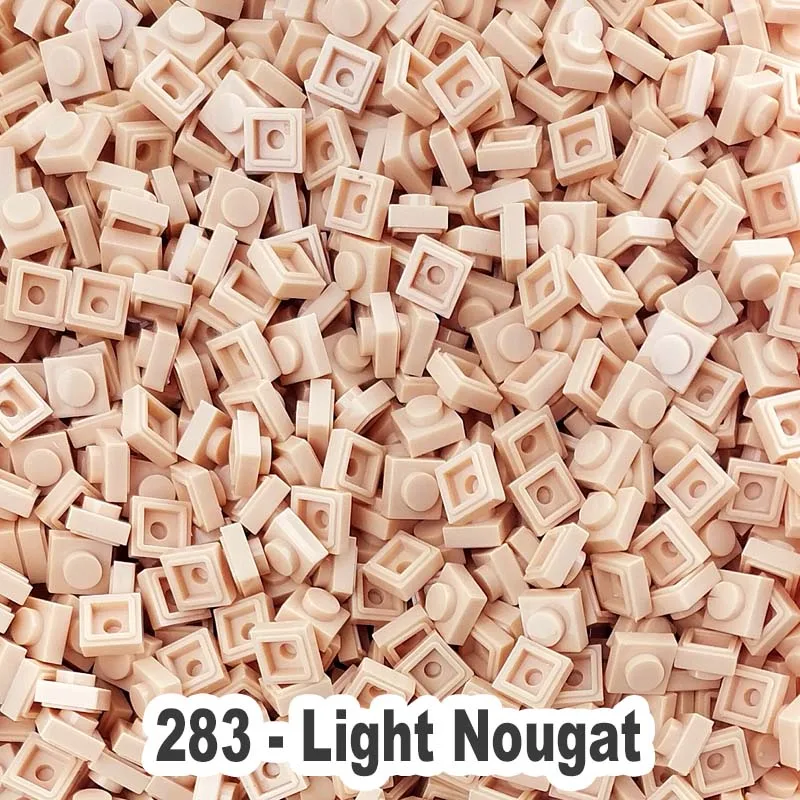 

L*go 3024 Plastic Small Building Blocks Brick Accessory 1X1 Plate No.283 Light Nougat Pixel Art DIY Educational Toys For Adult