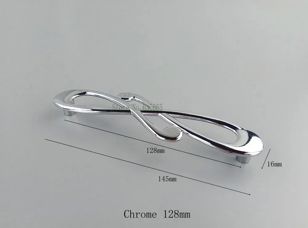 Modern Art Gold Chrome Furniture Handle Kitchen Cabinets Drawer Wardrobe Cupboard Pull Door Knob Dressing Table Shoebox Handles