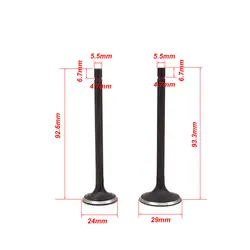 Motorcycle Engine Valve Intake Exhaust Stem Valve For Honda CG125 CG 125 125cc Engine Spare Parts