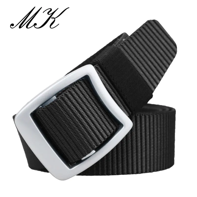 Maikun Nylon Belts for Men High Quality Waistband Tactical Clothing Male Belt Metal Buckle Male Strap for Jeans