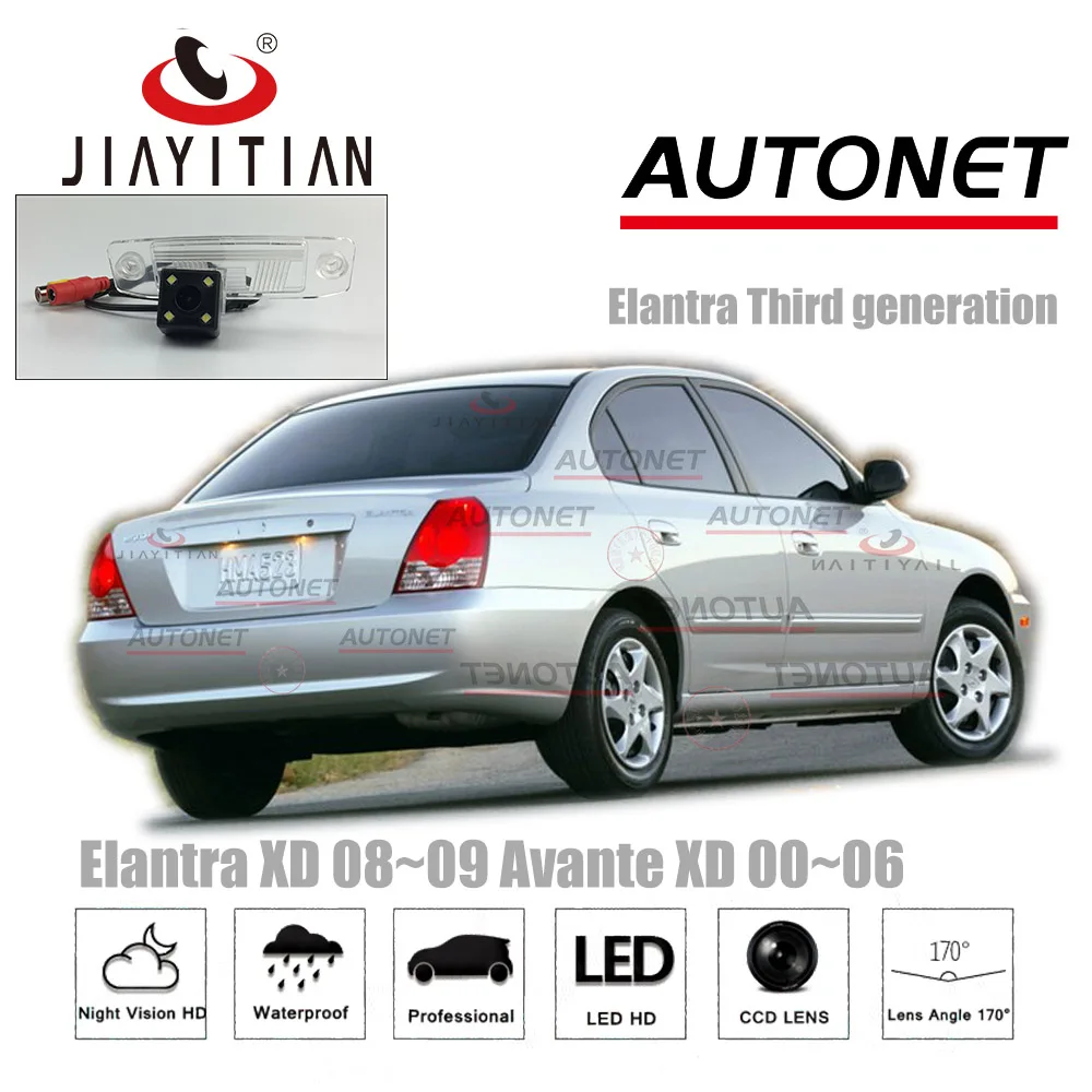 JIAYITIAN Rear View Camera For Hyundai Elantra XD Elantra3 2000~2009 MK3 CCD Night Vision Reverse Camera license plate camera