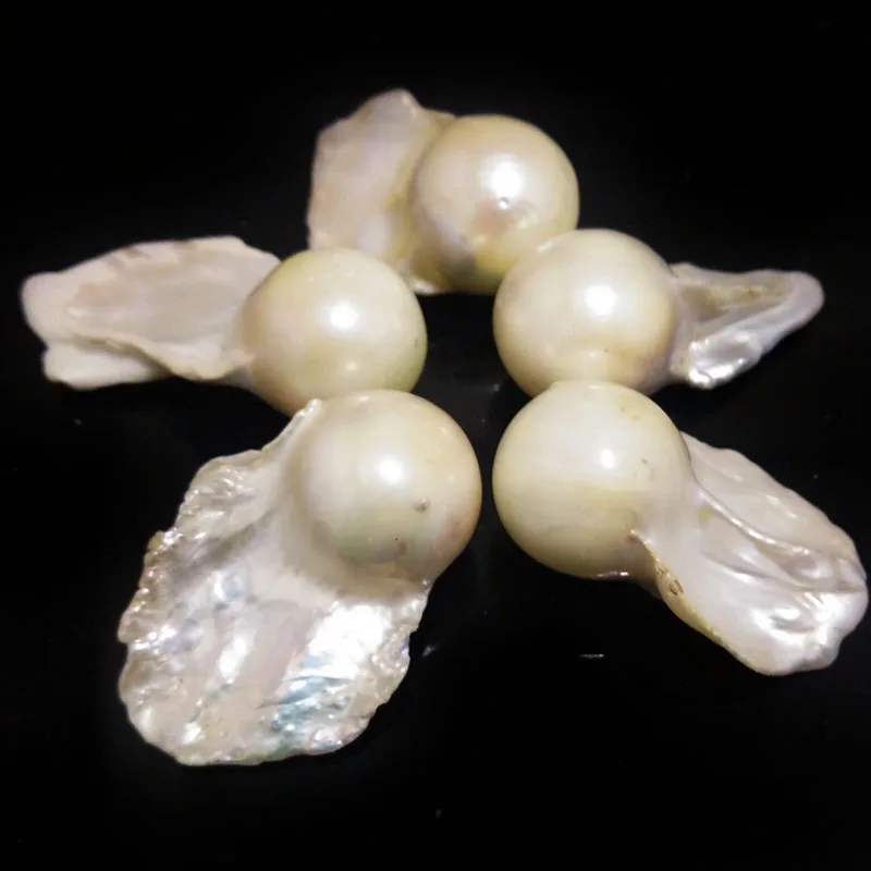 Wholesale 20-40mm Natural White Loose Flame Fireball Large Baroque Pearl