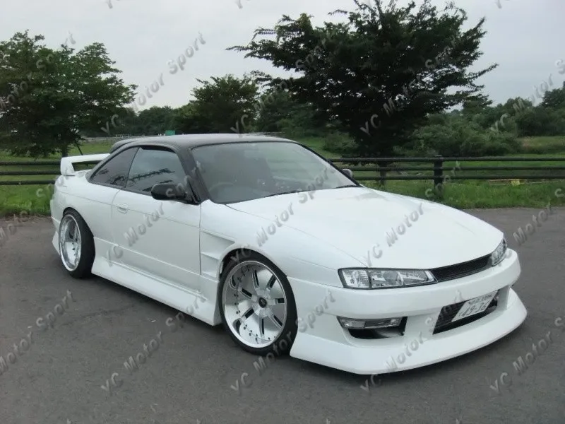 Car Accessories FRP Fiber Glass BN Style +30mm Front Fender Fit For 1997-1998 S14 Late Model S14A Kouki Front Fender Cover