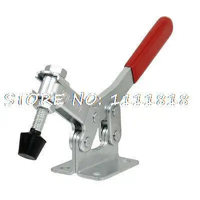 Morsetto a levetta orizzontale con manico rosso azionato manualmente 227Kg 500Lbs 203F