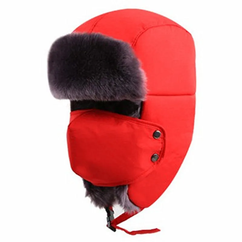 XdanqinX 2019 Winter Men Women New Style Warm Hat Plus Velvet Thick Bomber Hats Cycling Ear Hooded Simple Fashion Couple Ski Cap