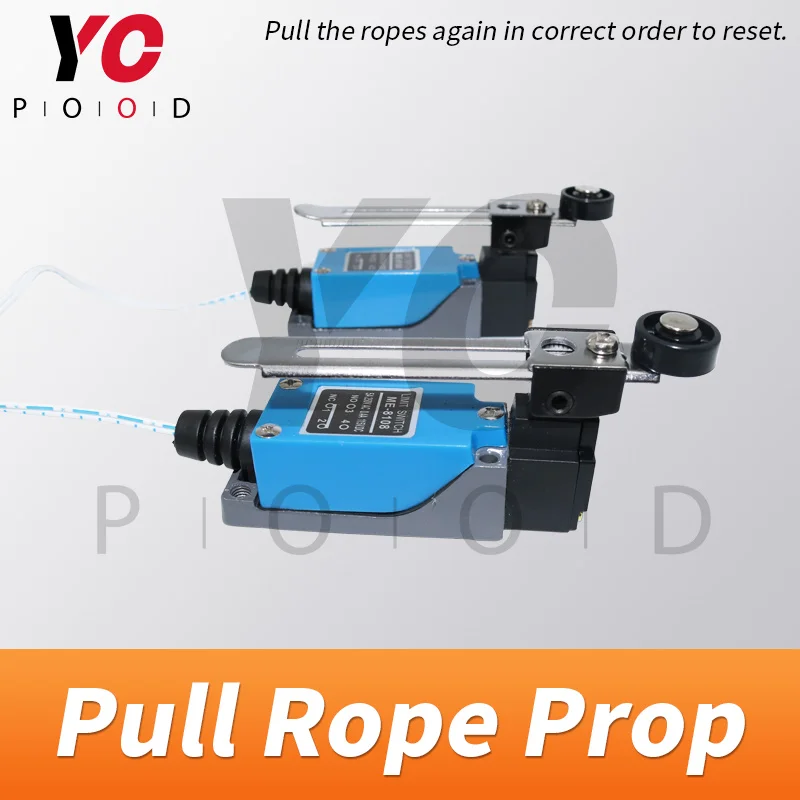 Pull Rope Prop YOPOOD Escape Room pulling the rope switches in correct order to open the 12V EM lock real life takagism game