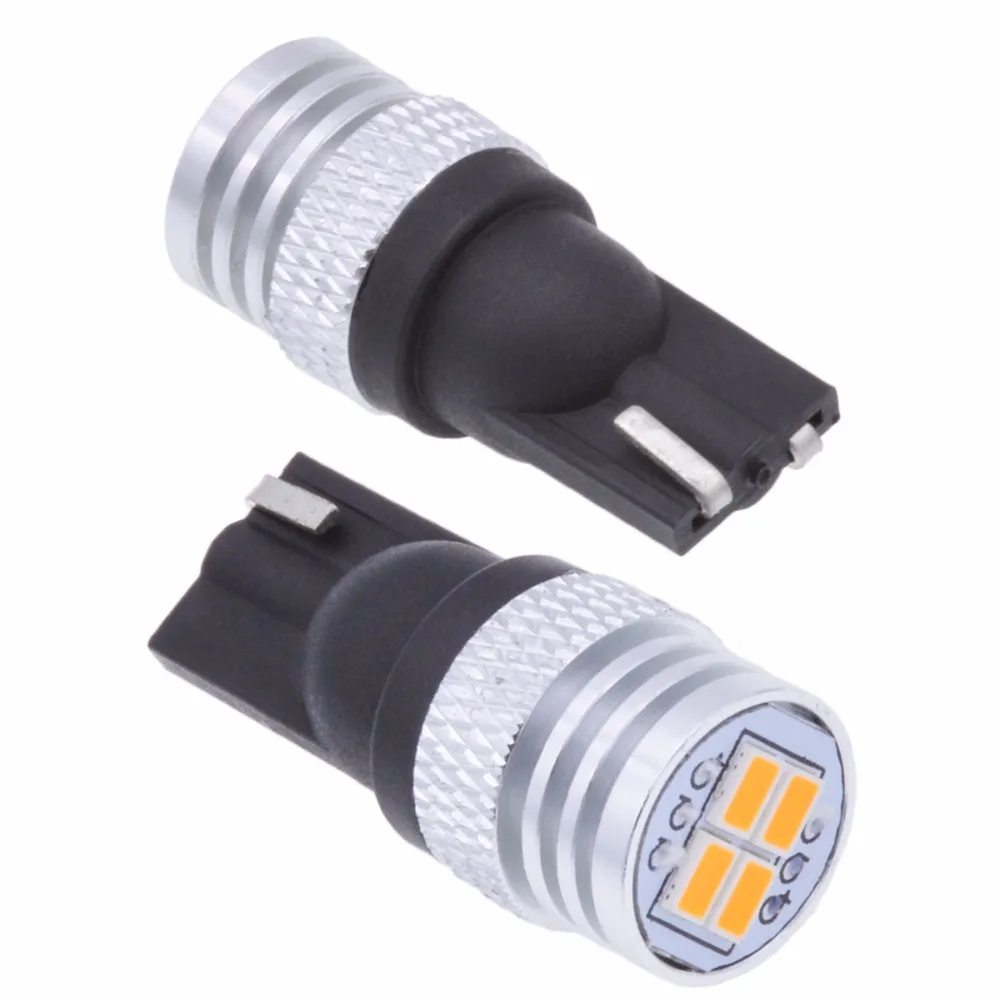 Katur T10 W5W 168 Led Lampen Interieur Verlichting Klaring Zijmarkeringslichten Kentekenverlichting 3020 Chip 450Lm T10 6000K 4300K