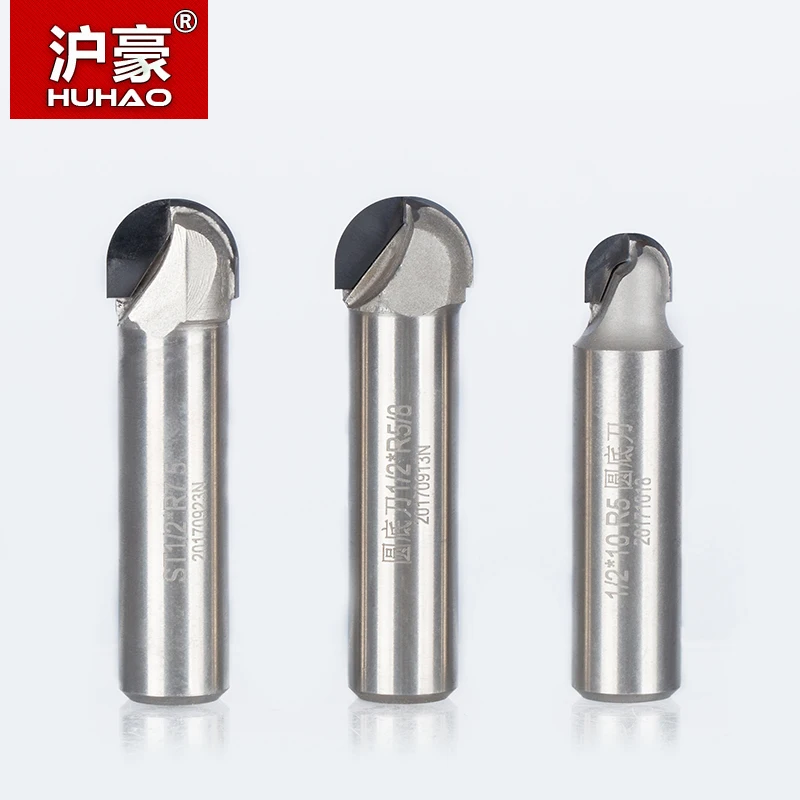 

HUHAO 1pc 1/2" Shank Diamond CVD Coating Round Router Bits Woodworking Cutter Slotter Engraving Machine Tool PCD Router Bit