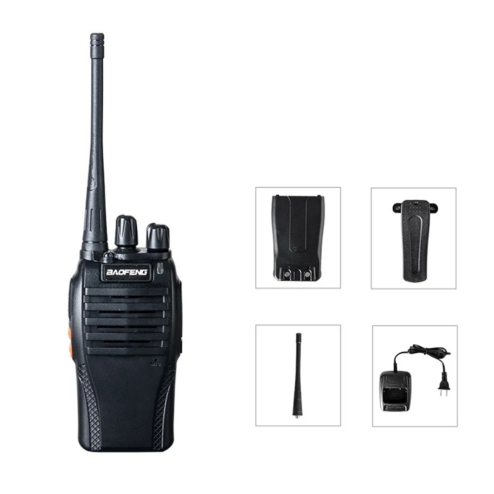 2PCS 100% Original Baofeng BF-999s UHF Hotel Communicator Handheld Transceiver Ham Radio Flashlight 999S CB Radio Walky Talky