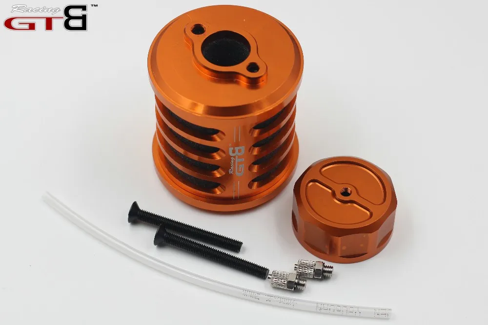 GTBracing Aluminum Air Filter kit with Gas Cap for 1/5 RC Car HPI KM Rovan Baja 5B SS 5SC