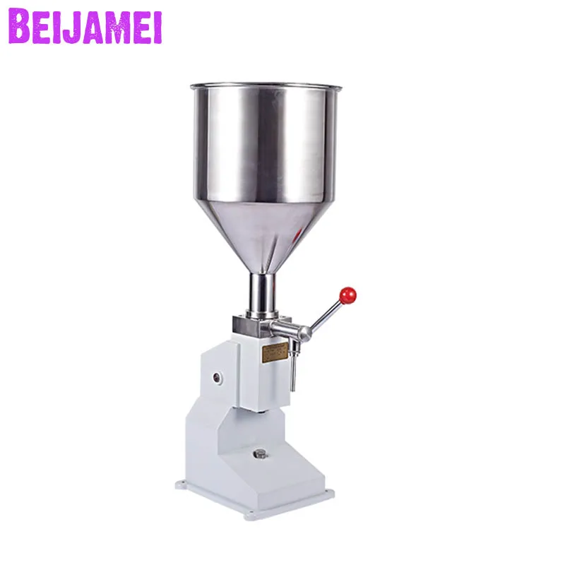 

Beijamei New Arrival Manual Filling Machines Handle Pressure Paste Juice Honey Food Filler Machine Liquid Filling Packing