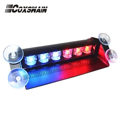 LED dash light for car LED visor light LED warning light, 6 * 3W LED, 15 flash, DC12V, Powered by cigarette lighter