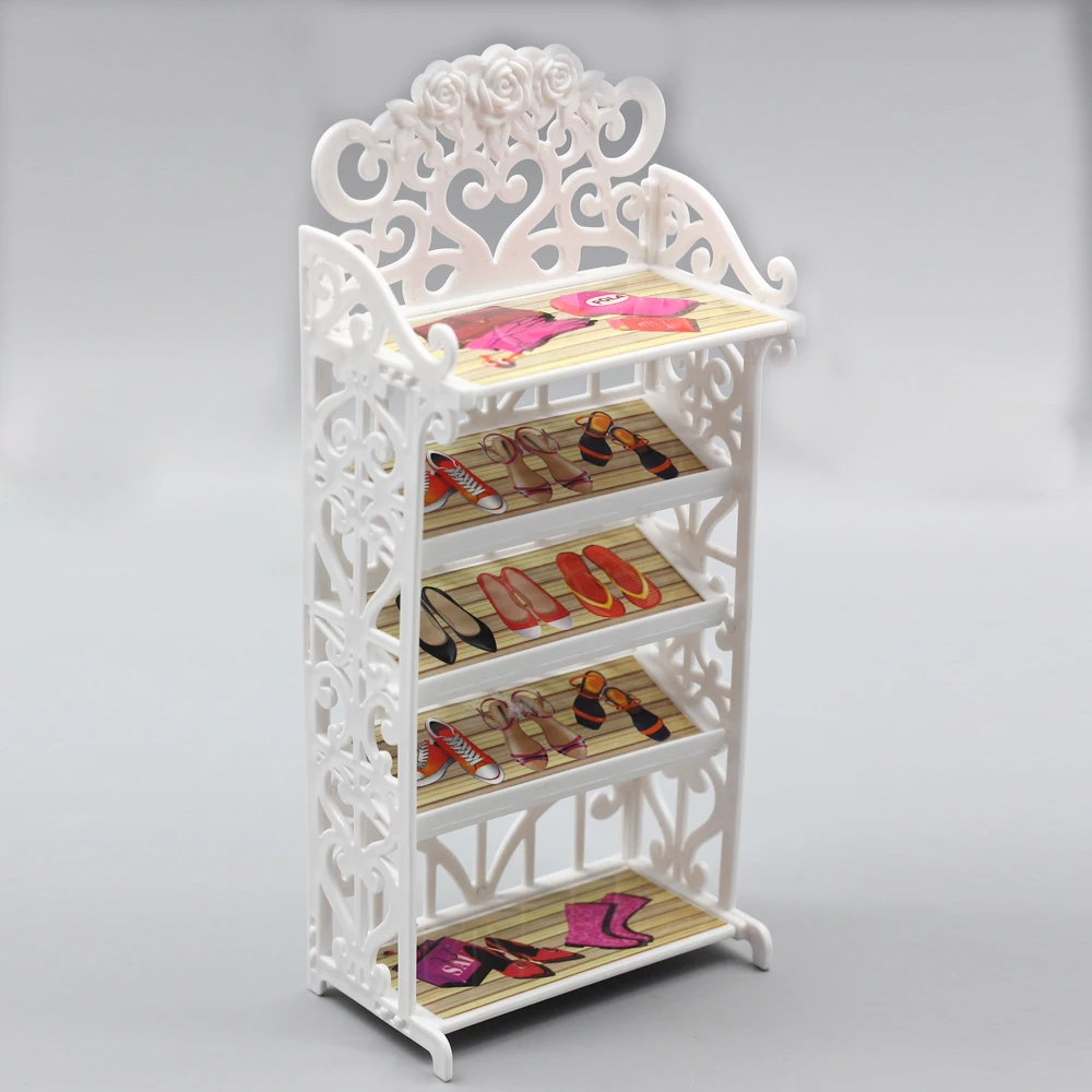Doll Shoes 5 layers Rack House Furniture Accessory for BJD 1/6 1/8 1/12 dolls  Licca  accessories doll house furniture