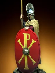 New Unassembled 1/32 54mm Byzantine Infantry soldier ancient    54mm figure  Resin Kit DIY Toys Unpainted kits