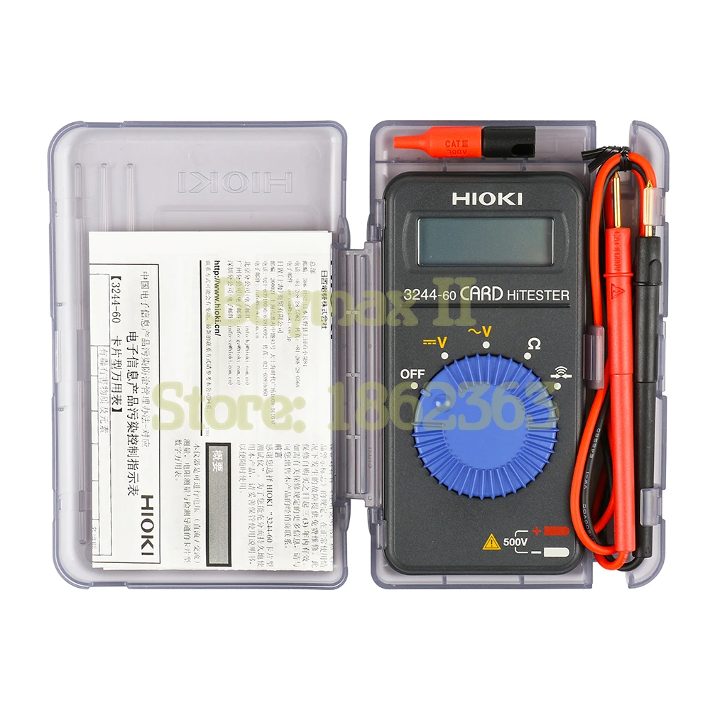 Imagem -05 - Hioki-cartão-estilo Pocket Multímetro Digital para Manutenção Elétrica Geral e Testes 324460