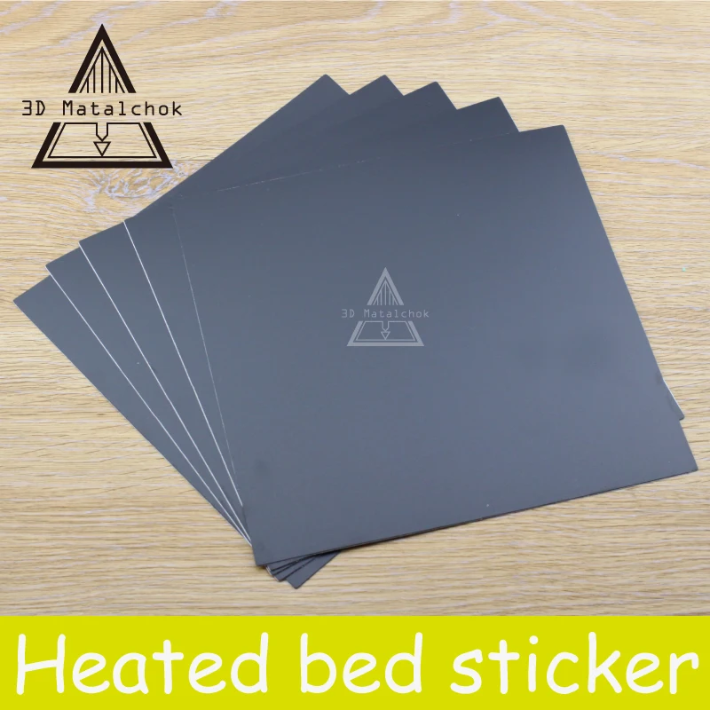 5pcs/lot 220x220mm 3D Printer Sticker black Frosted Heated bed Build Sheet build Glass plate tape for Anet A8 Build Surface