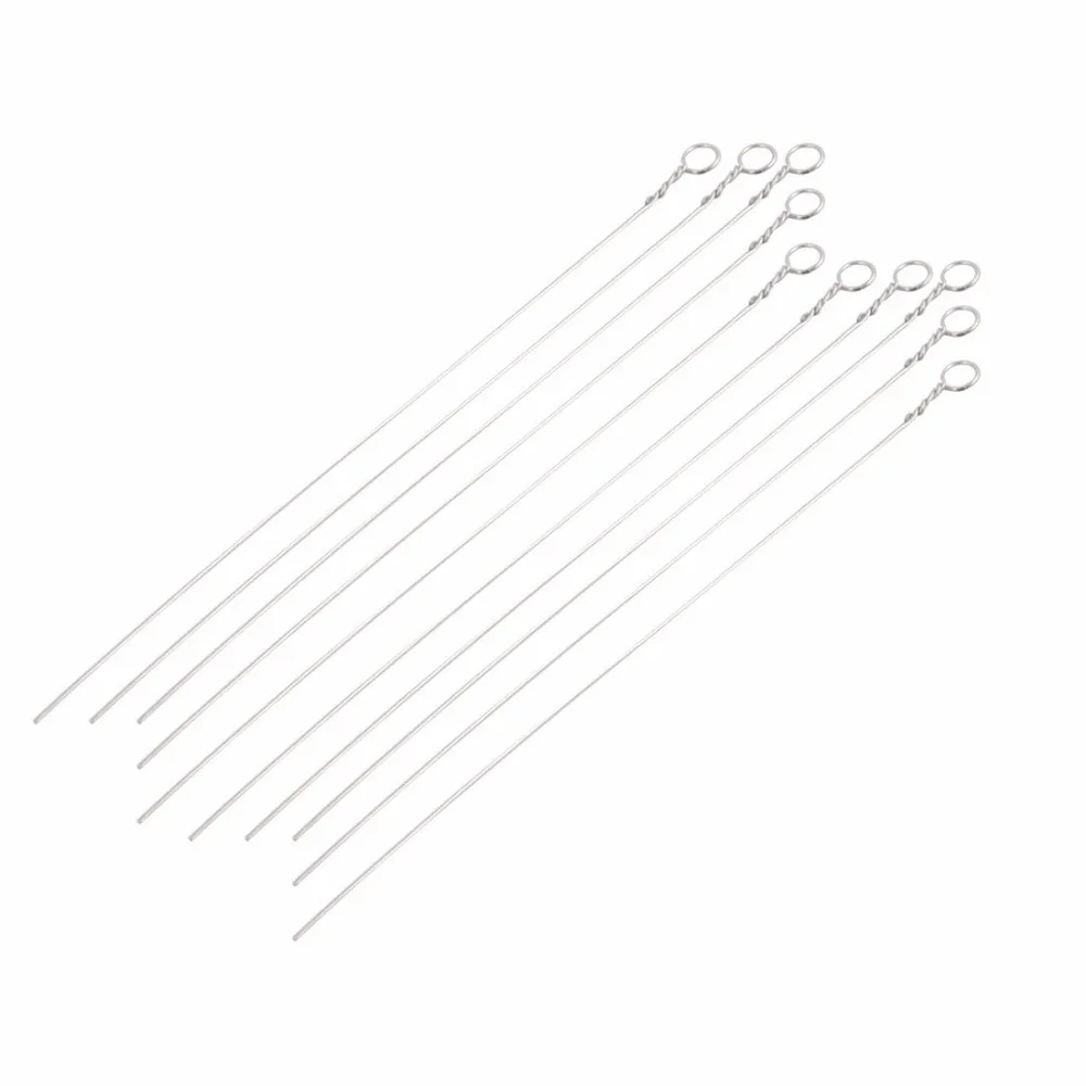 10Pcs Ni-Cr Alloy 1mm 2mm 3mm 4mm 5mm Dia Inoculating Loop for Lab Microbiology Tissue Culture