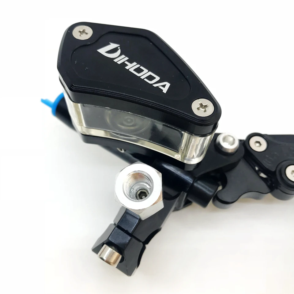 CNC Black / Red / Titanium Left Right hydraulic brake pump master cylinder lever or clutch handle with mirror mounting hole