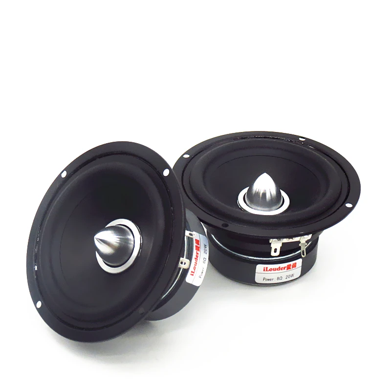 

4.5 inch medium tweeter with treble cup full frequency speaker full range speaker 20W full speakers fullrange 1 pairs/2pcs