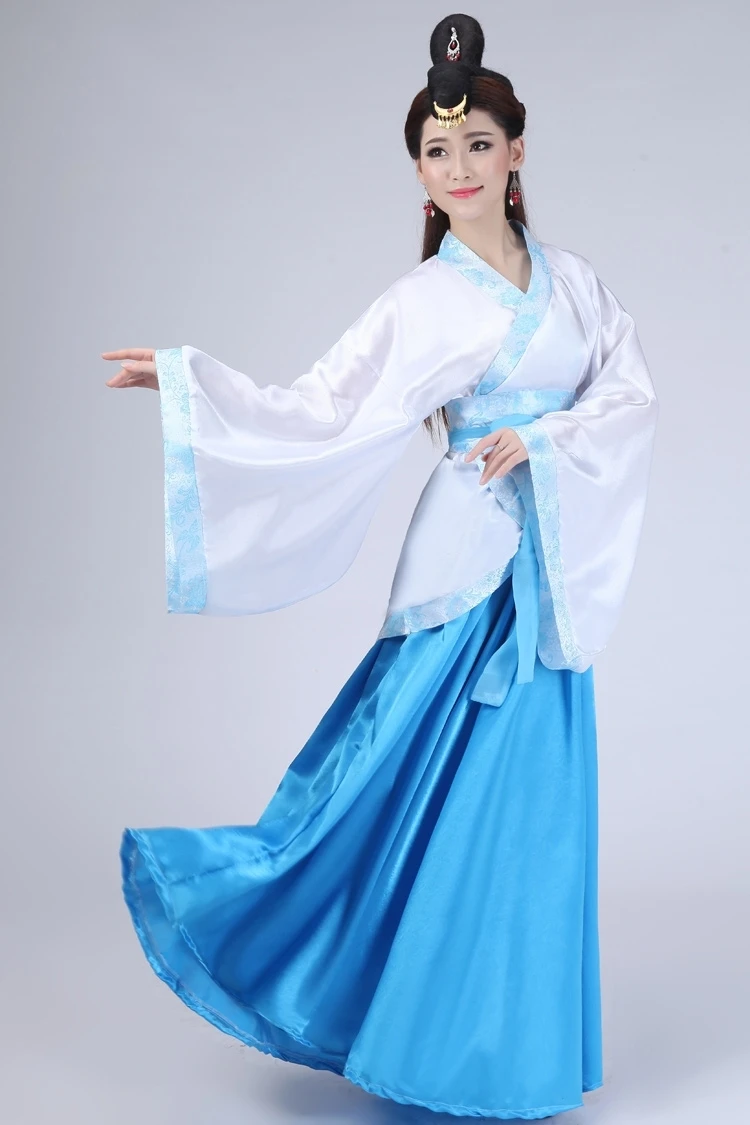 Summer Ancient Chinese Costume Women Clothes Robes Traditional Beautiful Hanfu Dance Costumes Sobretudo Feminino Dress