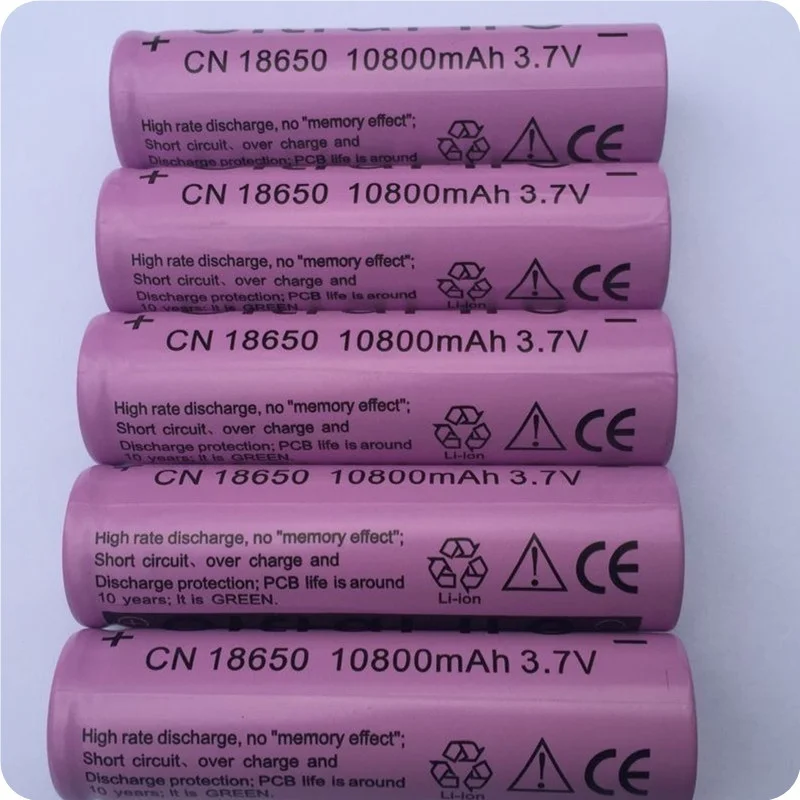 

2-20pcs/set 18650 battery 3.7V 10800mAh rechargeable liion battery for Led flashlight litio battery cell GTL EvreFire