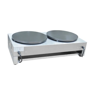 Commercial Pancake Machine Double Plates Electric Crepe Maker 400mm Double Pancake Maker Commercial Pancake Baking Machine