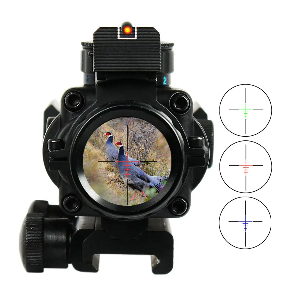 

4x32 Acog Riflescope 20mm Dovetail Reflex Optics Scope Tactical Sight For Hunting Gun Rifle Airsoft Sniper Magnifier