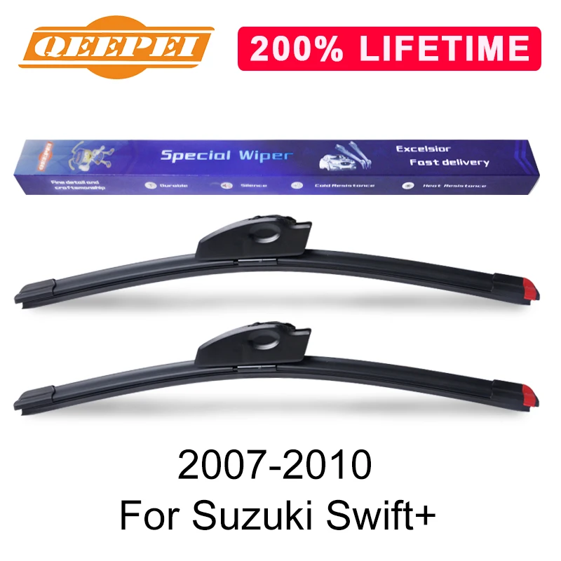 

QEEPEI Replace Wiper Blade For Suzuki Swift+ 2007-2010 Silicone Rubber Windshield Windscreen Wiper Auto Car Accessories